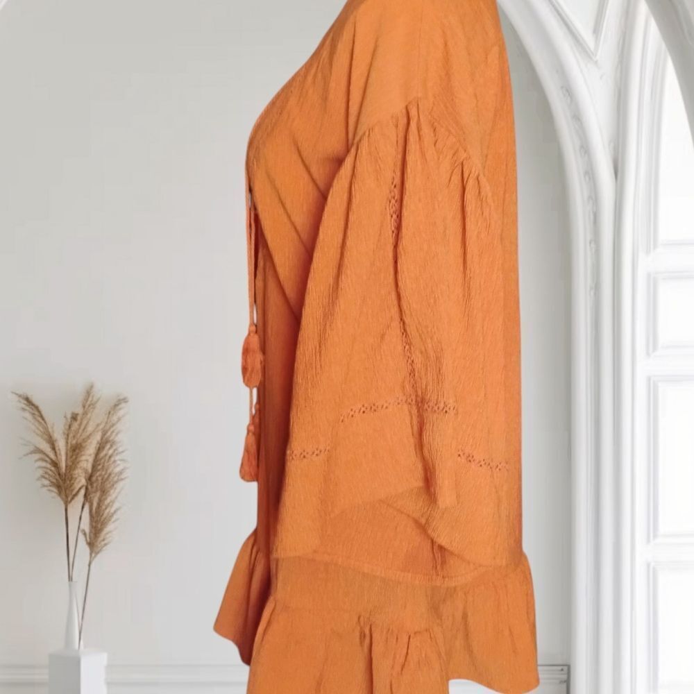 Storia Oversized Bohemian Tunic Mini Dress Size Small - Picture 13 of 15